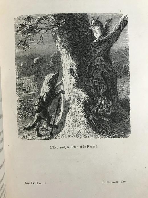 【法语】1846年 弗洛里安寓言 20幅趣味版画插图 漆布精装32开 商品图4