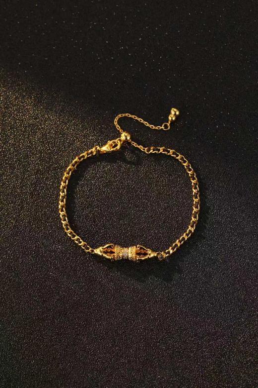 金刚杵手链  银镀金首饰  非质量问题  不退不换 商品图4