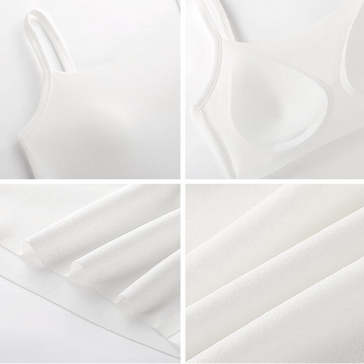 【大U美背 甜辣妹吊带背心女】带胸垫一体免穿文胸外穿打底内搭  花城蜜语 商品图7