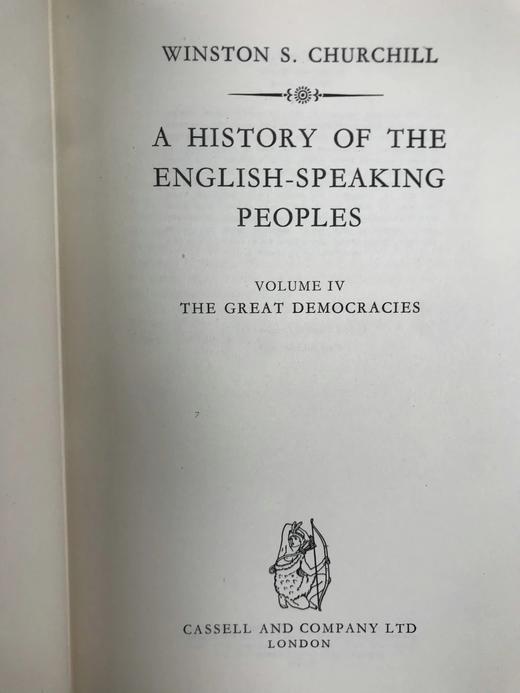 1956-1958年 丘吉尔《英语民族史》（全4卷） 精装16开 商品图6