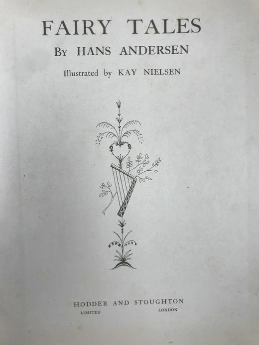 约1920年代 安徒生童话 丹麦怪杰凯·尼尔森12幅彩色手工贴图 精装大16开 商品图3