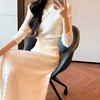 法式针织长裙套装，上衣+长裙全套配好，面料软弹、版型超懂身材 商品缩略图1