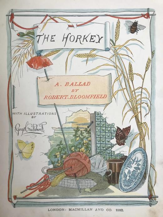 1882年 布卢姆菲尔德《收获节》 克鲁克香克48页彩色插图 精装16开 商品图2