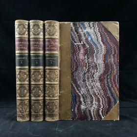 1842年 普雷斯科特《斐迪南与伊莎贝拉统治史》（全3卷） 配版画肖像插图 真皮精装18开
