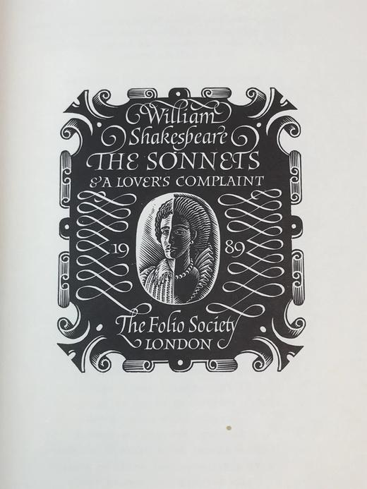 《莎士比亚十四行诗与恋人的怨诉》 配插图 弗里欧书社函装本 商品图2