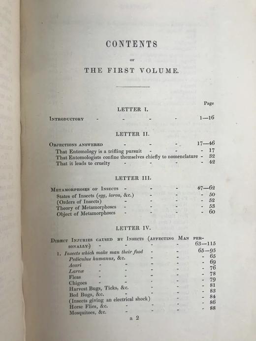 1843年 昆虫学导论（全2卷） 3页套色版画插图 漆布精装18开 商品图5