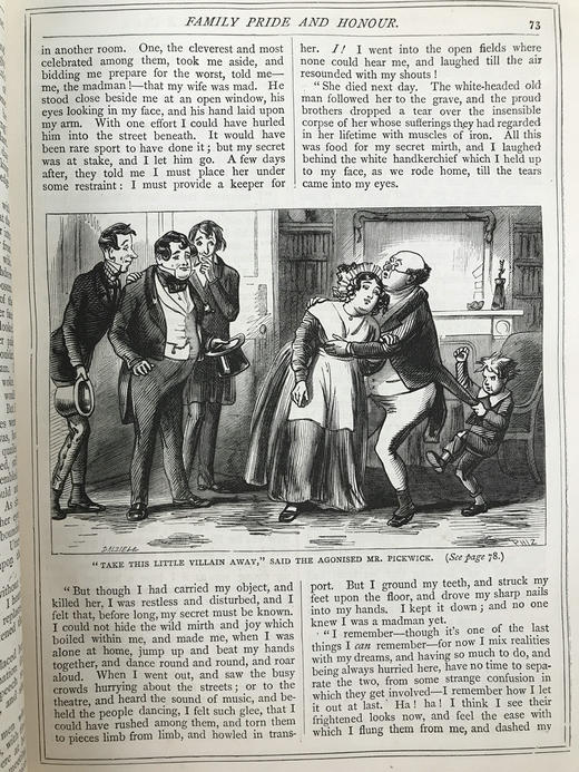 约19世纪后期 狄更斯《匹克威客俱乐部》 菲兹57幅插图 漆布精装18开 商品图7
