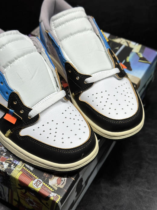 秋冬特惠💰430 公司级 Air Jordan 1 Low 防滑 低帮 倒钩联名款 商品图7