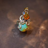 龢盒原创 18k金镶幻彩欧珀招财蟹海鲜吊坠（可拆） 商品缩略图3