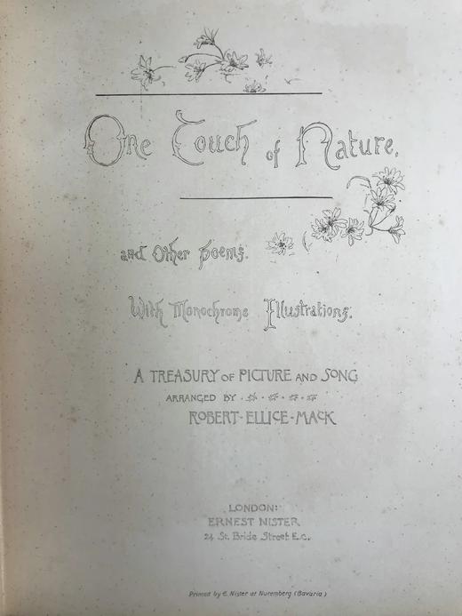 约19世纪后期 自然的触动及其他诗歌 17幅插图 漆布精装16开 商品图2