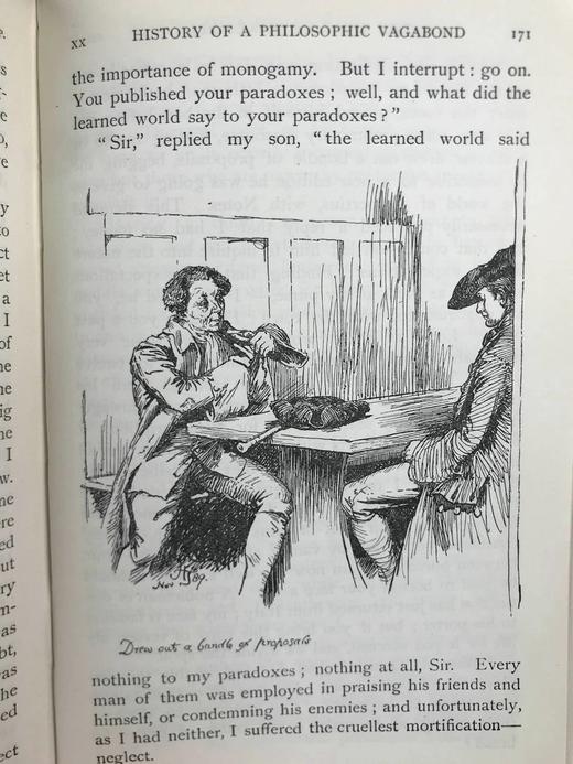 1903年 戈德史密斯《威克菲尔德牧师》 休·汤姆森约百幅插图 漆布精装64开 商品图12