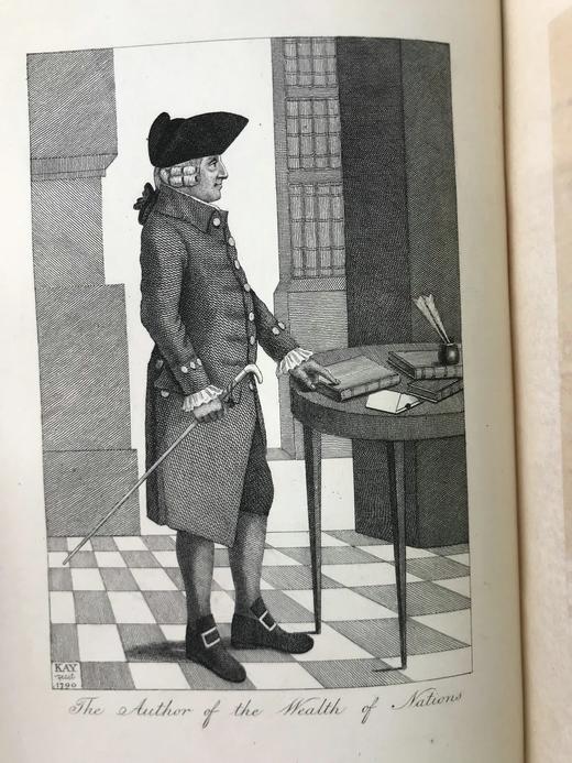 1859年 亚当·斯密《国富论》含作者生平与注释 2幅插图 漆布精装18开 商品图6