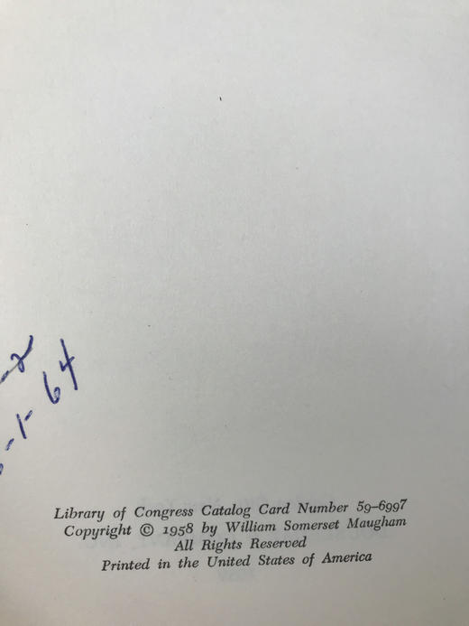 1959年 毛姆《观点》 精装大32开 商品图4