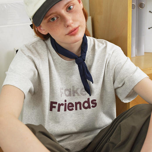 714street美式复古宽松纯棉印花短袖男款2026夏季潮牌圆领情侣T恤 商品图2