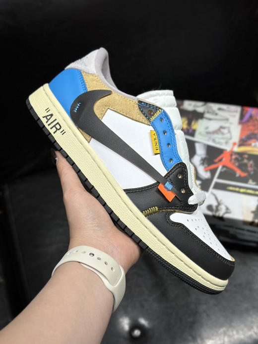 秋冬特惠💰430 公司级 Air Jordan 1 Low 防滑 低帮 倒钩联名款 商品图3