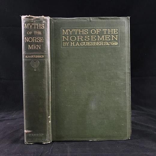 含藏书票！1922年 北欧神话 数十幅插图 漆布精装大32开 商品图0