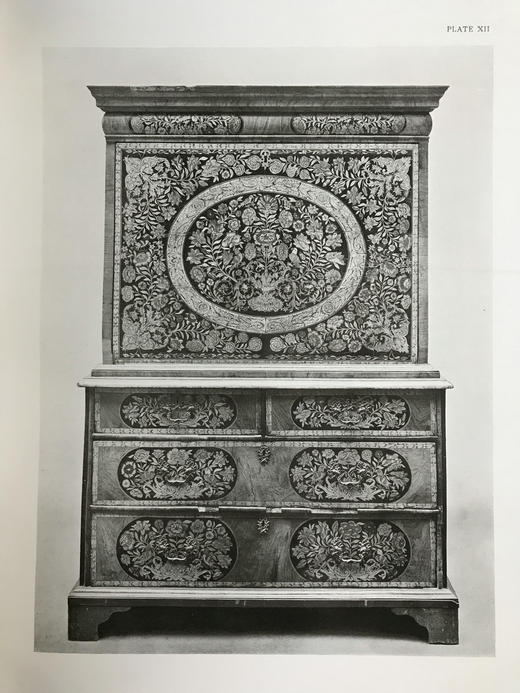 1923年 英国老胡桃木与漆器家具图集 40幅插图 漆布精装大16开 商品图12