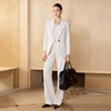 IWY/米白色极简风西装外套女春季新款职业装气质微喇裤两件套CP2728 商品缩略图2
