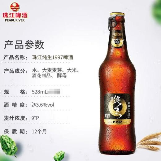 珠江啤酒 9°P纯生 拉环装528ml 商品图2