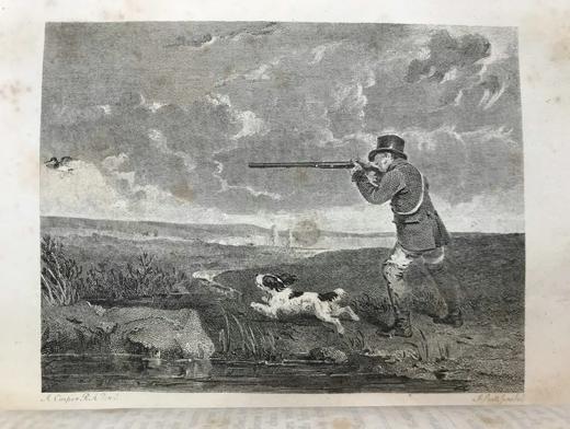 1824年 体育杂志：赛马、狩猎及其他趣味消遣活动月刊 数十幅版画擦图 真皮精装大32开 商品图5