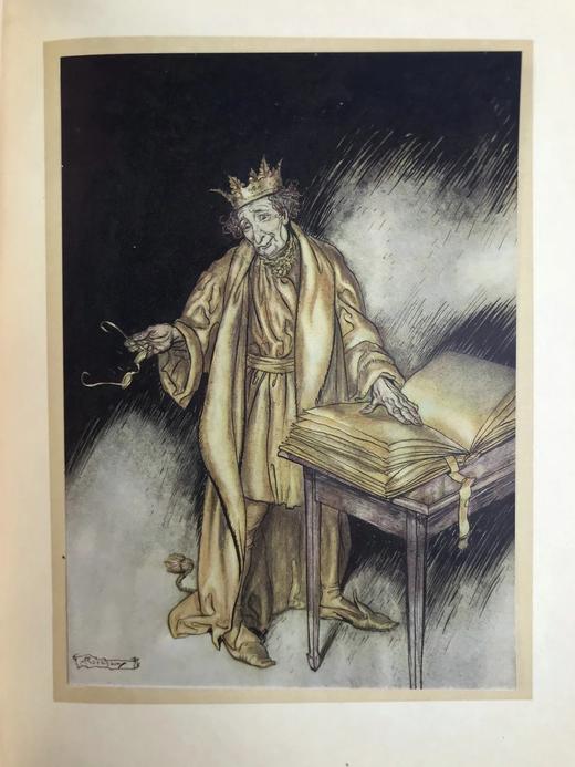 约20世纪早期 霍桑《神奇故事集》 鬼才拉克姆24幅手工贴图 漆布精装16开 商品图5