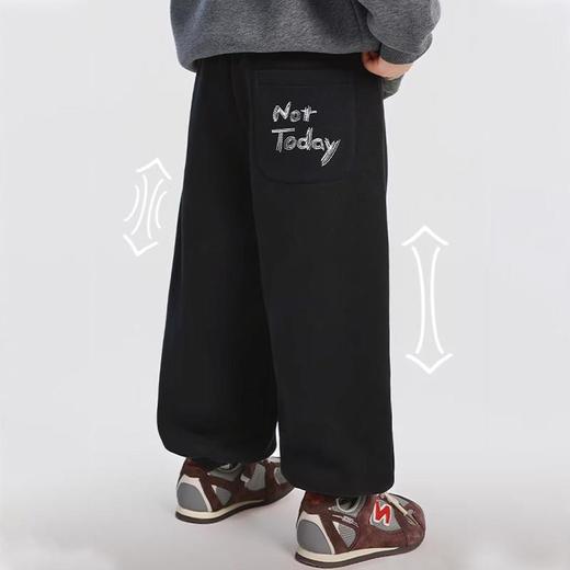 胖童裤子时髦加肥加大男童青少年运动裤2026新款中大童洋气潮流装120-170 商品图3