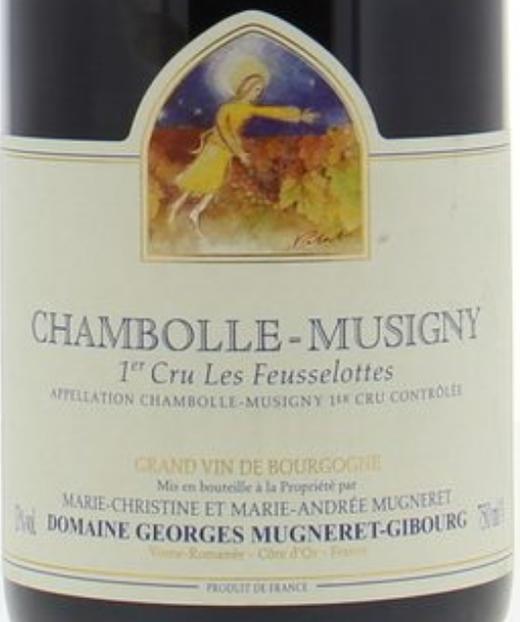 Domaine Georges Mugneret-Gibourg Chambolle-Musigny 1er Cru Les Feusselottes慕吉酒庄香波慕西尼福塞洛特一级园红葡萄酒2022 商品图0