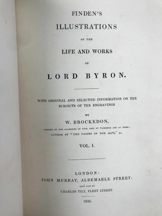 1835年 芬登版画集：拜伦生平与作品（全3卷） 百余幅版画插图 全真皮精装18开 商品图4