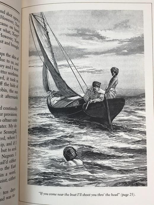 限量版！丹尼尔・笛福《鲁滨逊漂流记》 配插图 富兰克林图书馆豪华皮装本 商品图5