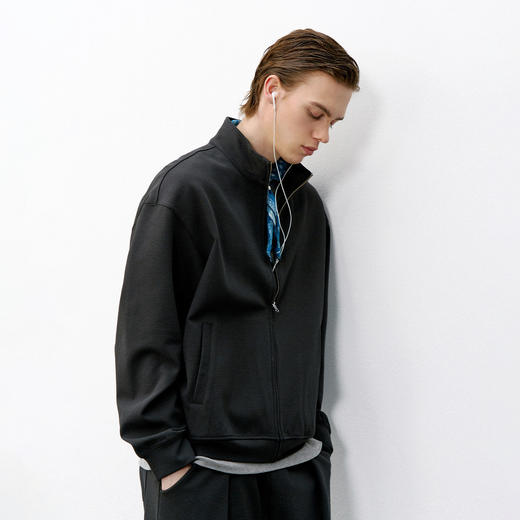 714street莫代尔松弛感立领夹克2026春季老钱风cleanfit外套男款 商品图2