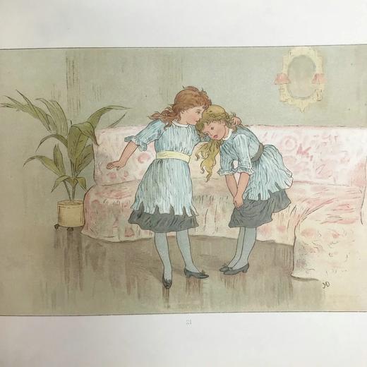 约1890年代 韦瑟利《小人国》 简·迪利精美彩色插图 精装18开 商品图13