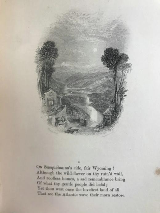 1851年 托马斯·坎贝尔诗歌全集 透纳20幅版画插图 真皮精装32开 商品图10