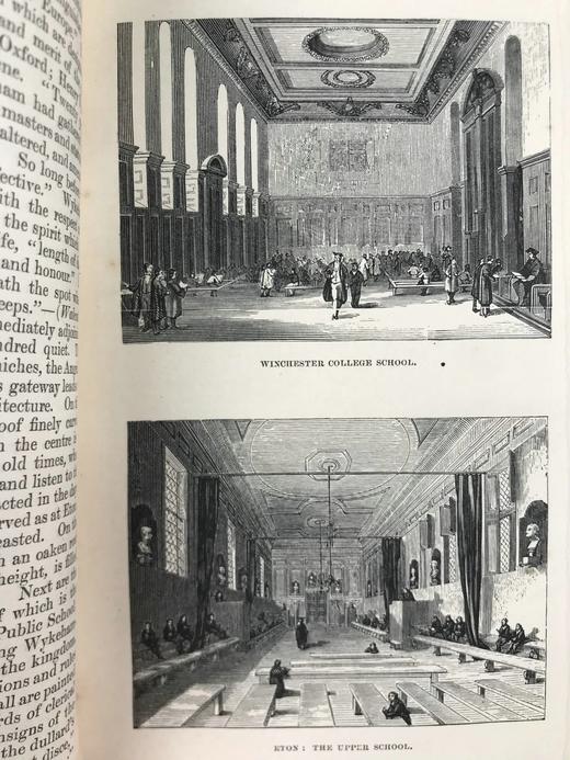 约19世纪后期 英国名人的学生时代 16幅插图 全真皮精装64开 商品图7