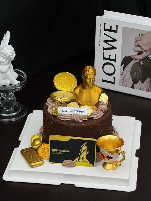 游戏三角洲梦龙脆皮生日蛋糕 商品图0