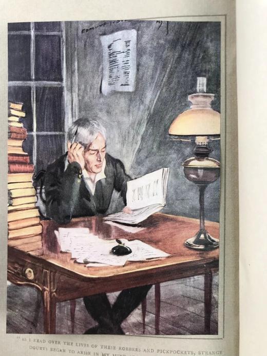 1914年 乔治·博罗《拉文格罗》 埃德蒙·苏利文12幅彩色手工贴图 漆布精装32开 商品图2