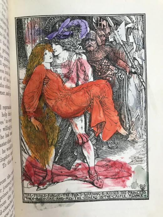 1922年 安德鲁·朗格《粉色童话书》 数十幅精美插图 漆布精装32开 商品图8