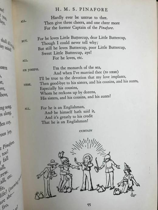 1932年 威廉·施文克·吉尔伯特作品集 作者亲绘大量插图 漆布精装32开 商品图12