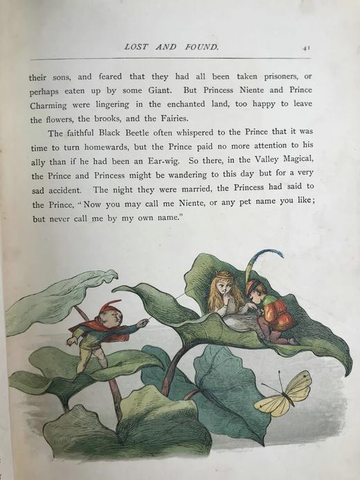 【品相欠佳】约19世纪末 安德鲁·朗格《无名公主：仙境传奇》 理查德·道尔彩色插图 布脊精装18开 商品图8