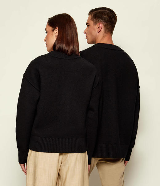 【现货超惠秒】AMI 男女通款 全羊毛质感毛衣12488 商品图5