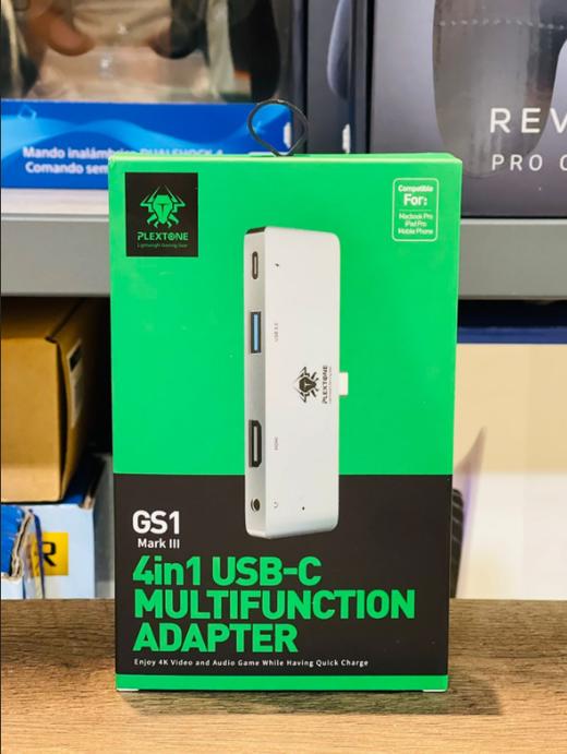 台系PLextone浦记 4合一 C口拓展坞 USB3.0/TypeC/HDMI/AUX输出  windows/Mac兼容 商品图0