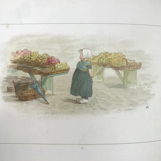 约1890年代 韦瑟利《小人国》 简·迪利精美彩色插图 精装18开 商品图6