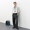714street宽松双褶深灰条纹休闲西裤男2026春夏垂坠感老钱风裤子 商品缩略图3