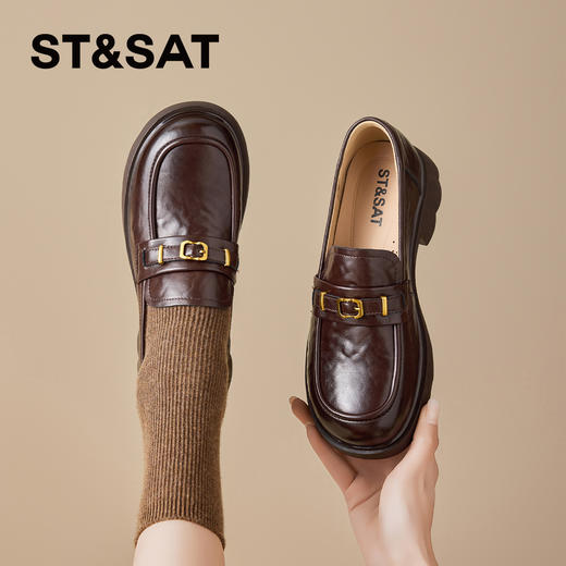 星期六26春新款英伦金属扣百搭乐福SSE1112C09 商品图7