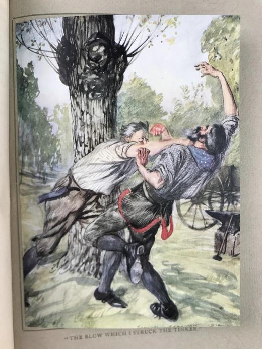 1914年 乔治·博罗《拉文格罗》 埃德蒙·苏利文12幅彩色手工贴图 漆布精装32开 商品图12