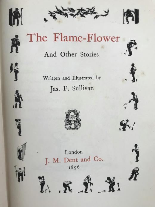 1896年 苏利文《火焰花及其他故事》 作者亲绘约百幅插图 漆布精装32开 商品图3