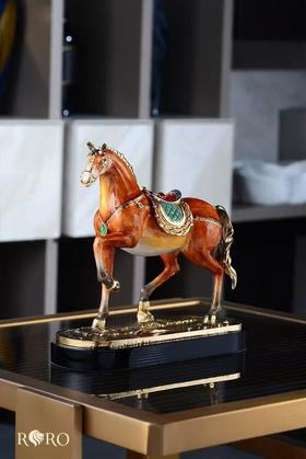 5F隆昌瓷器珐琅彩马到成功