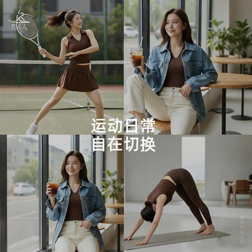 梵美人 F5363 瑜伽背心 可拆卸胸垫 莱卡云柔 商品图3