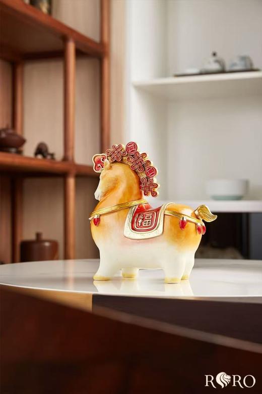 5F隆昌瓷器珐琅彩马上有钱 商品图0