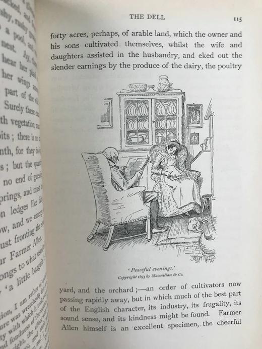 1893年 玛丽·米特福德《我们的村庄》 休·汤姆森100幅插图 漆布精装32开 商品图5