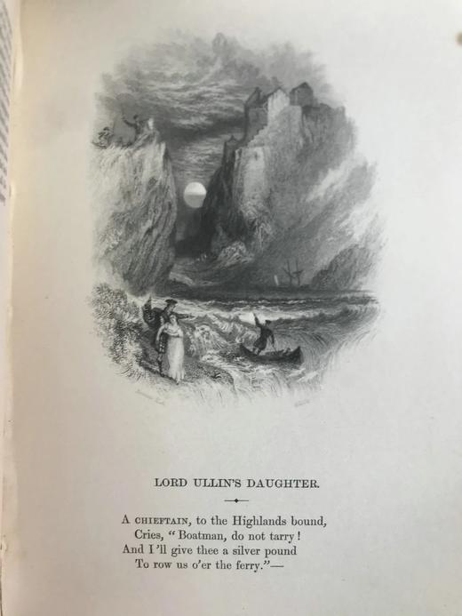 1851年 托马斯·坎贝尔诗歌全集 透纳20幅版画插图 真皮精装32开 商品图11